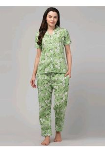 Cute Floral Print Pajama Set