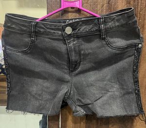 Cat & Jack Black Denim Shorts