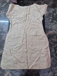 Elegant Beige Linen Kurta