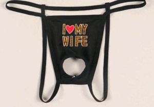 Men's I Love My Wife sexy Thong