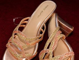 Sparkling Rose Gold Heels