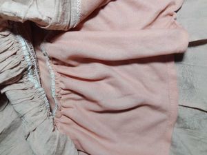 Chic Peach Puff Sleeve Top