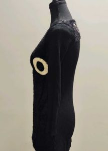 Black Fuzzy long sleeves