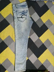 Men's Blue Striped Jeans
