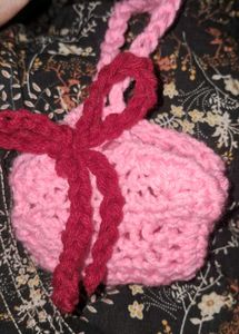 Handmade Crocheted Pink airpods holder(adjustable)