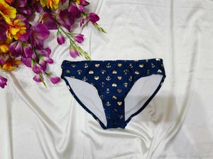 🇳🇿💫🎀Navy Blue Bikini Bottom with Gold Accents