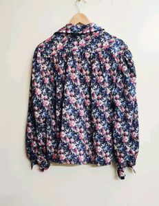 Grey &amp; Blue Floral ShirtsBust Size-46-48 ( COMBO)