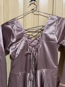 Silk Anarkali kurta with Dupatta and pant