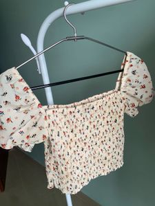 Floral Smocked Top