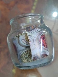 Glass Jar contener with Lid