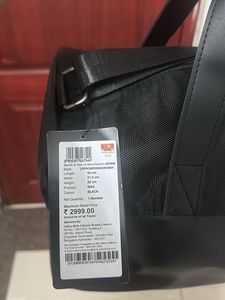 Louis Philippe Black Duffle Bag