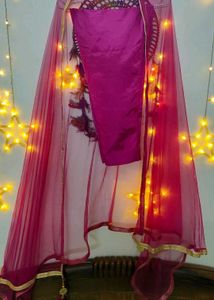 Elegant Pink Kurta Set with Dupatta