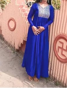 Elegant Blue Embroidered Kurta Set