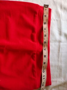 Vibrant Red Mini Skirt