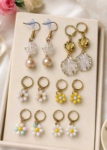 Set of 6 pairs cute earrings