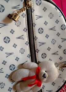 cute small backpack with kawaii mini teddy