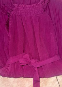 Elegant Pleated Halter Neck Dress