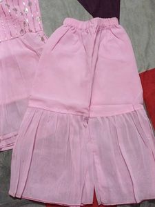 Pink sharara set