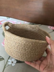 Jute Rope Decorative Basket