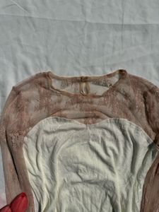 Sheer Lace Long Sleeve Top