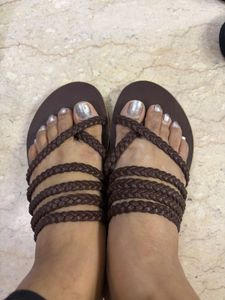 Luna Blu by Westside brown flats