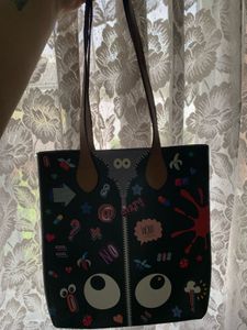 (Sale‼️) Eye Theme Graphic Print Tote Bag