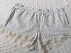 Cozy Lace Trim Sleep Shorts