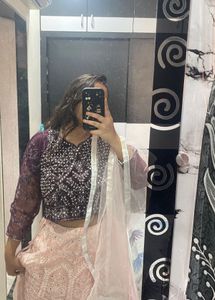 Elegant Chholi With Blouse Dupatta And Coty
