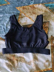 Black Sports Bra with Cutouts