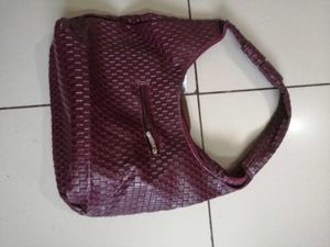 Stylish Textured Hobo Bag
