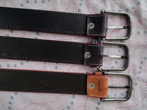 Genuine Leather Belts (Set of 3)