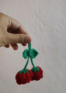 Handmade Cherry bag charms