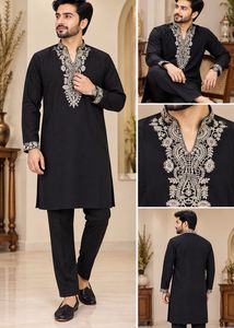 Men's Embroidered Kurta Set