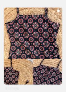 Red Printed Kurta Set