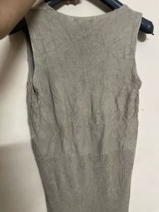 Sleeveless V-Neck Ribbed Maxi Dress