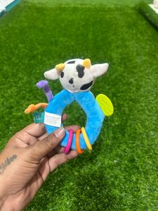 Cow Rattle and Teether Ringaling Toy