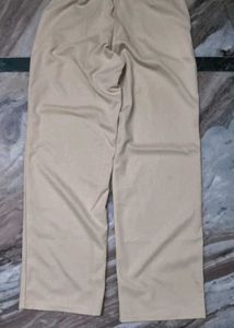 Classic Beige Wide Leg Trousers