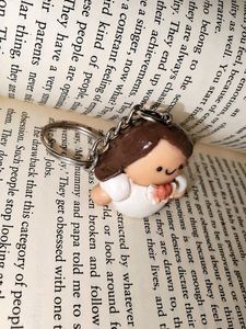 Cute Handmade Porcelain Clay Keychain