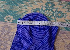 Blue Zebra Print Blouse