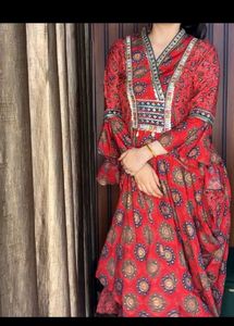 Elegant Red Ethnic Gown