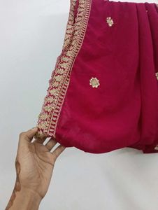 Embellished Kurta Set with Dupatta &amp; Palazzos