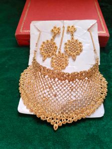 Stunning Gold-Plated Bridal Jewellery set