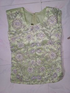 Elegant Pastel Green Lahenga Choli ..!!
