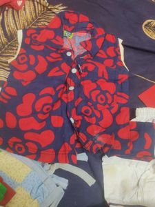 combo Red Plaid Baby Outfit