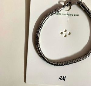 H&M Silver Tone Snake Bracelet
