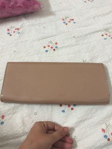 Elegant Nude Clutch Bag