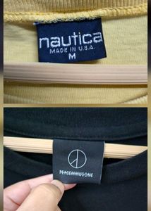 Oversized Nautica &amp; Black T-Shirts Bundle(Unisex)