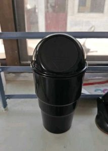 Black Portable Car Trash Can