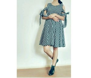 Black And White Checked Dress