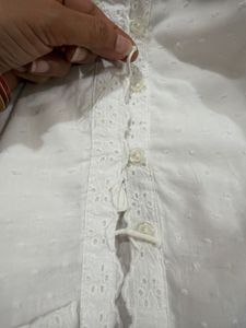 Chic White Button-Down Dress